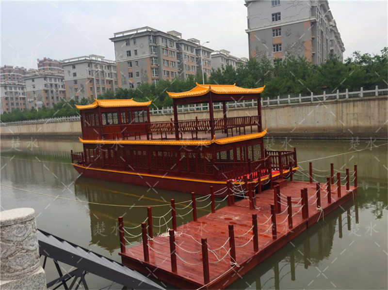 吉林省遼源市東豐鎮府采購畫(huà)舫船大型雙層畫(huà)舫船